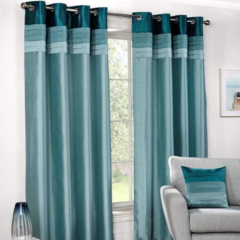 Seattle Curtains (45" Width x 54" Drop) - Teal